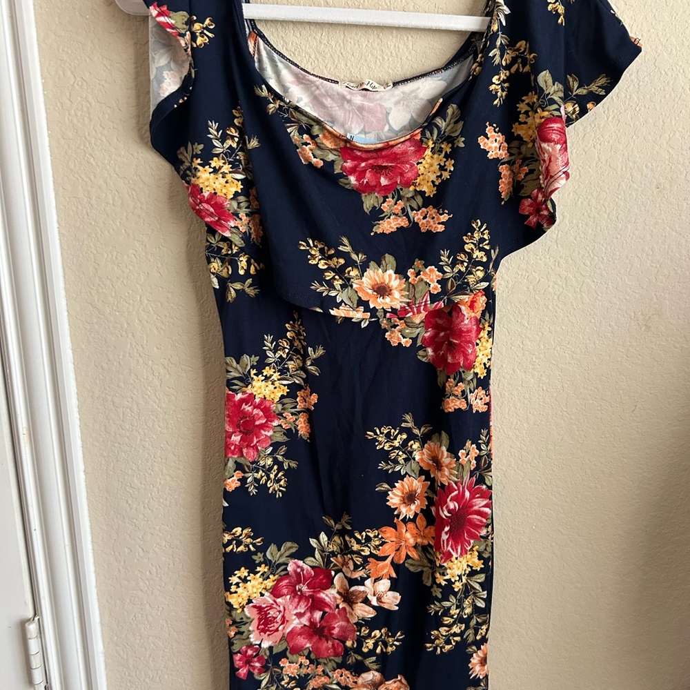 Floral Navy Dress